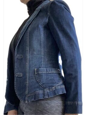Esprit Dark Blue Denim Blazer Jacket